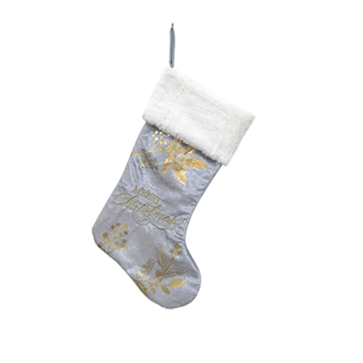 Christmas Stocking Candy Boots with Bells | 46x28cm Fireplace Hanging Sock | 5 Colours