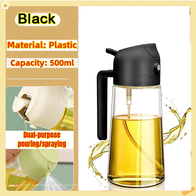 Oil Spray Bottle for Cooking | 200ml / 300ml / 500ml | BBQ, Baking & Kitchen Misting Sprayer