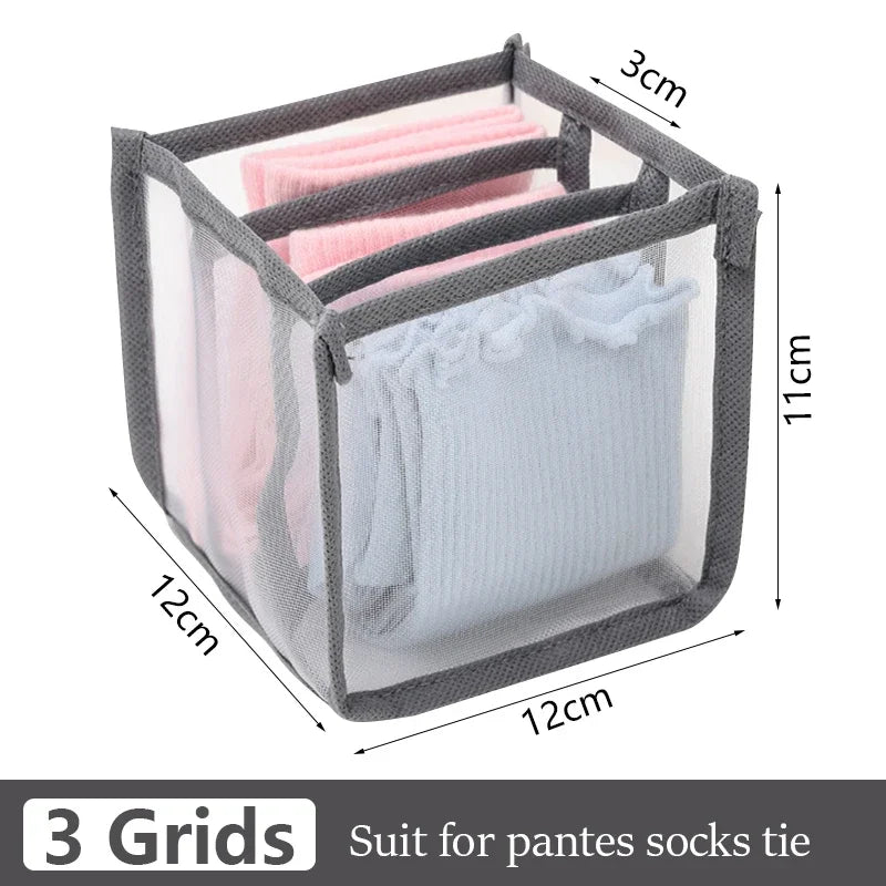 Drawer Organiser Storage Box | Wardrobe Divider for Underwear, Socks & Clothes