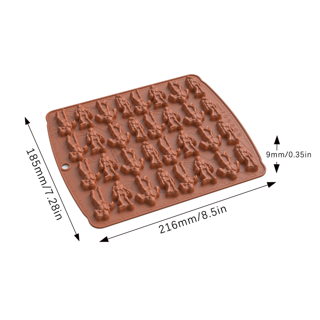 3D Halloween Silicone Baking Mould | Skull, Brain, Pumpkin & Zombie | Food Grade | Cake, Chocolate & Ice | Party Decoration