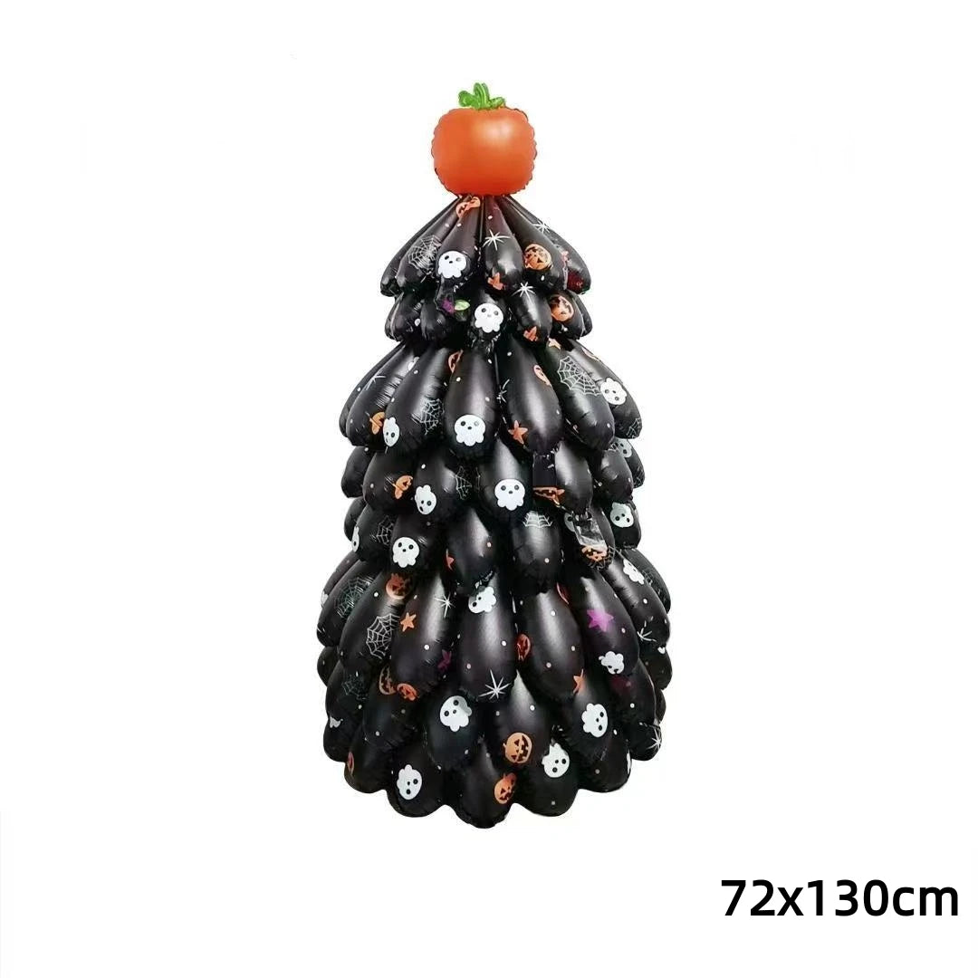 Halloween Foil Balloons Set | Pumpkin, Ghost, Spider & Bat | Party Decorations