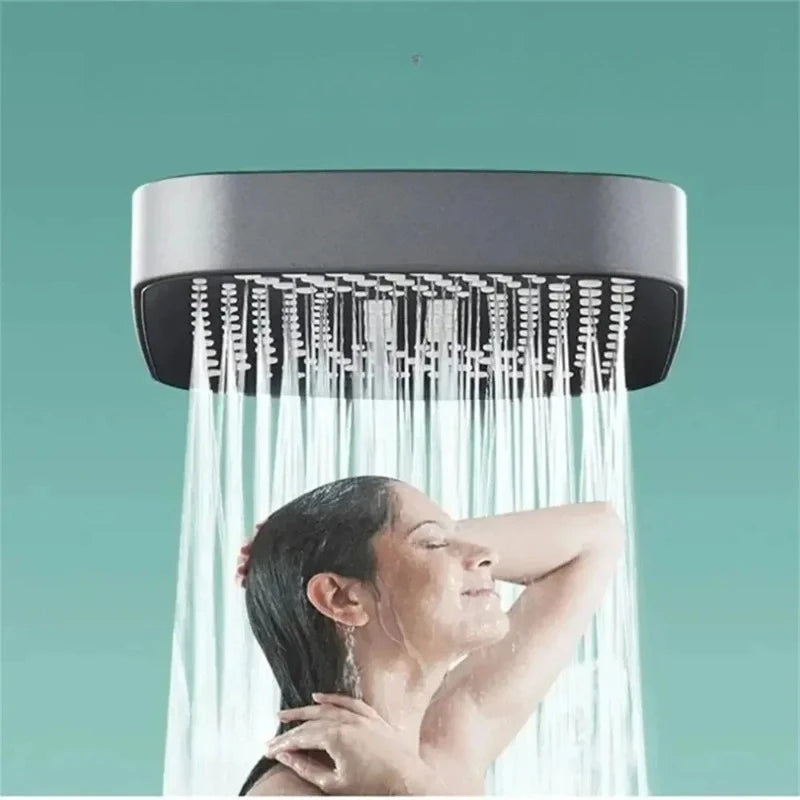 3-Mode High Pressure Shower Head | Water-Saving Rainfall Handheld Shower