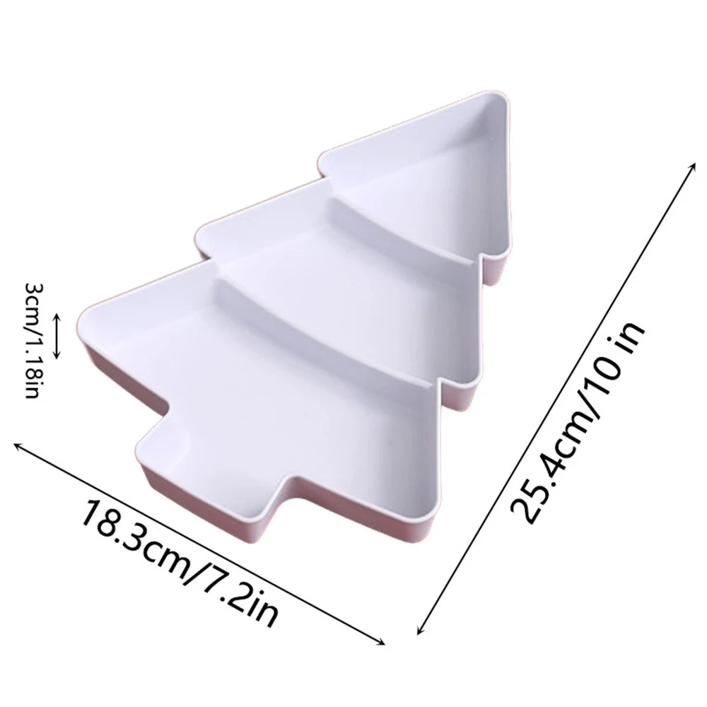 Christmas Tree Shaped Serving Dish - Snack & Dessert Tray