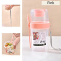 Portable Salad Cup with Lid & Fork | 800ml | Yogurt, Cereal & Snack Container | 4 Colours