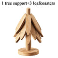 Christmas Tree Wooden Trivet - Heat-Resistant Pot Mat & Coaster