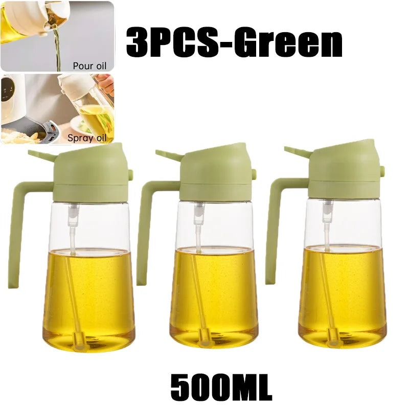 Oil Spray Bottle for Cooking | 200ml / 300ml / 500ml | BBQ, Baking & Kitchen Misting Sprayer