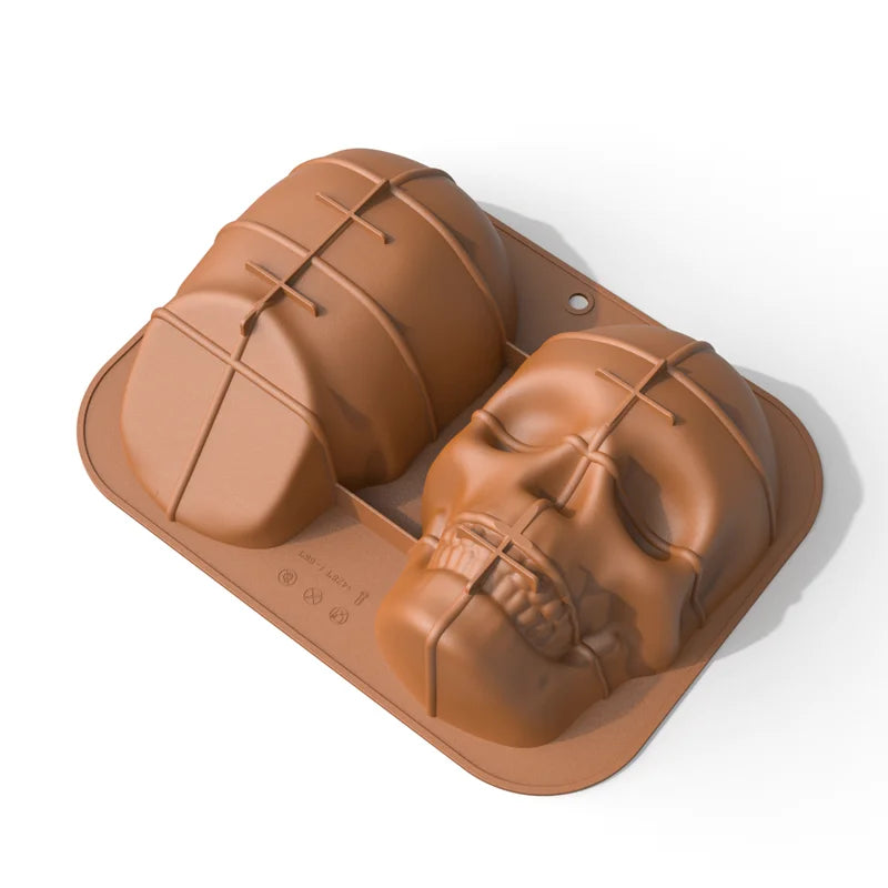 3D Halloween Silicone Baking Mould | Skull, Brain, Pumpkin & Zombie | Food Grade | Cake, Chocolate & Ice | Party Decoration