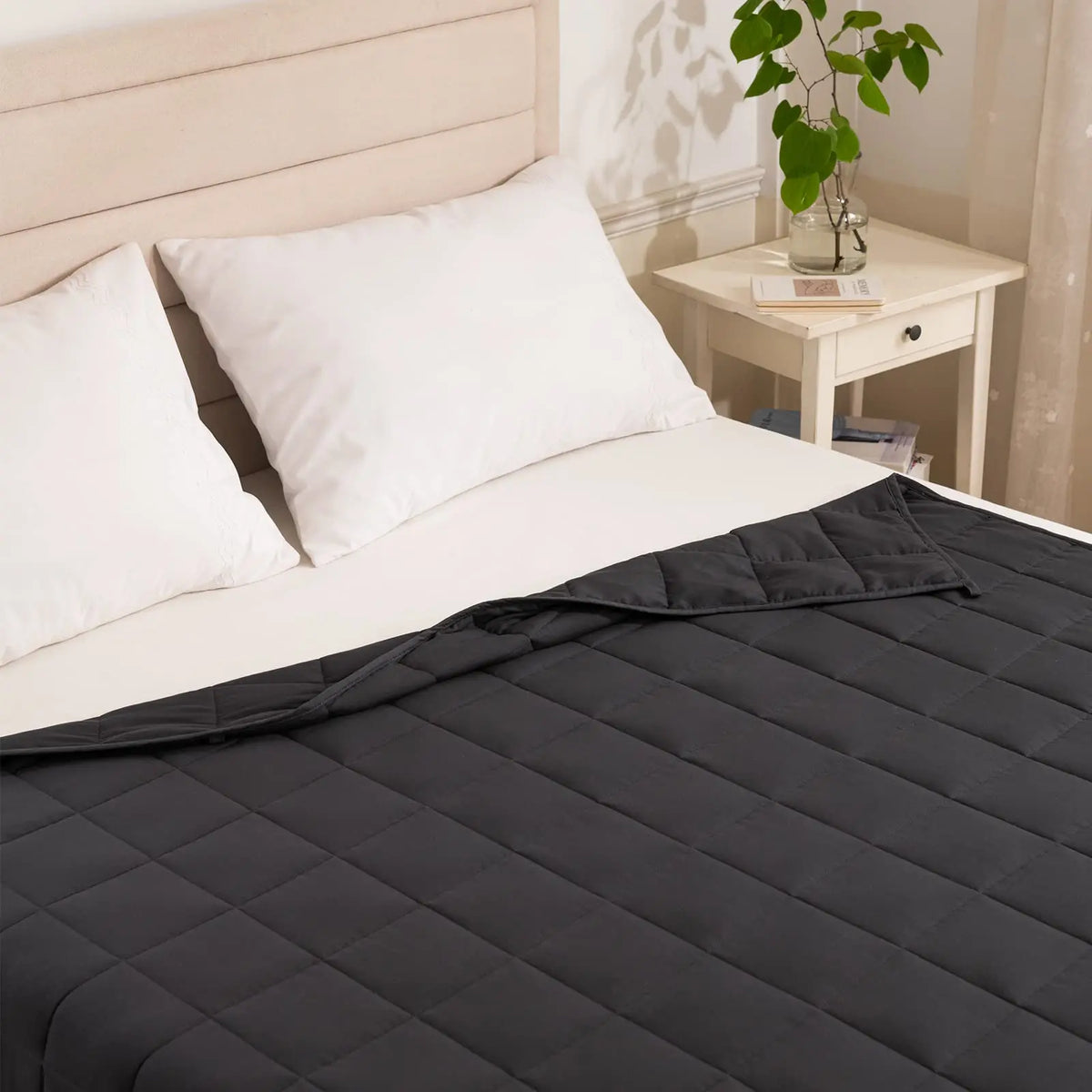 Good Nite Weighted Blanket – 4kg, 6kg & 8kg, Grey Microfibre, Adults