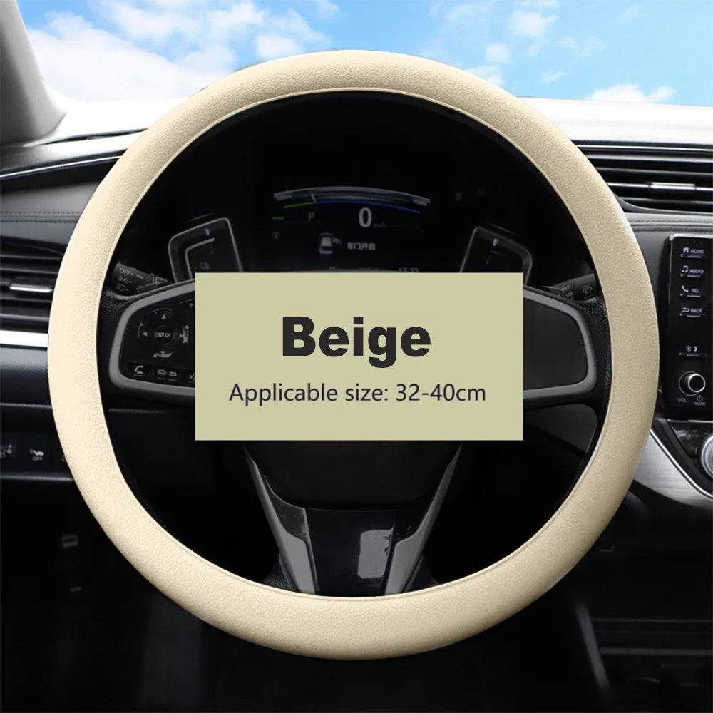 Silicone Steering Wheel Cover | Non-Slip Breathable Universal Fit 38cm | 14 Colours | Car Accessory