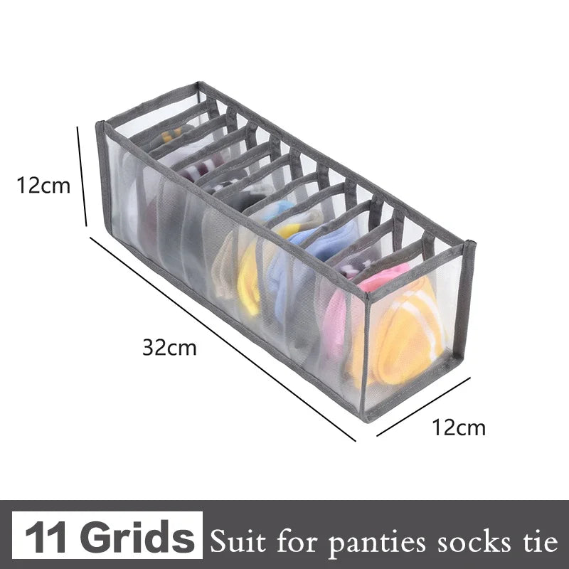 Drawer Organiser Storage Box | Wardrobe Divider for Underwear, Socks & Clothes