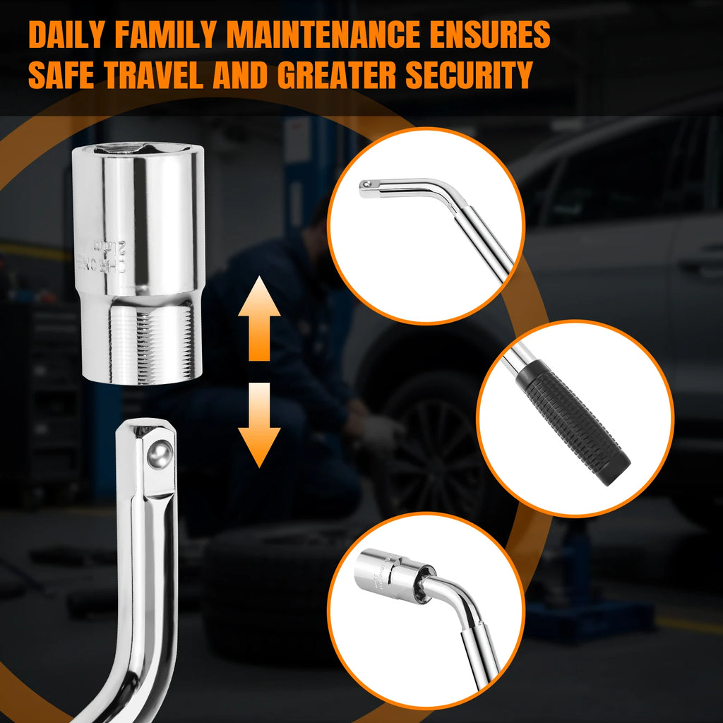 Extendable Emergency Wheel Wrench Set – Travel, Universal