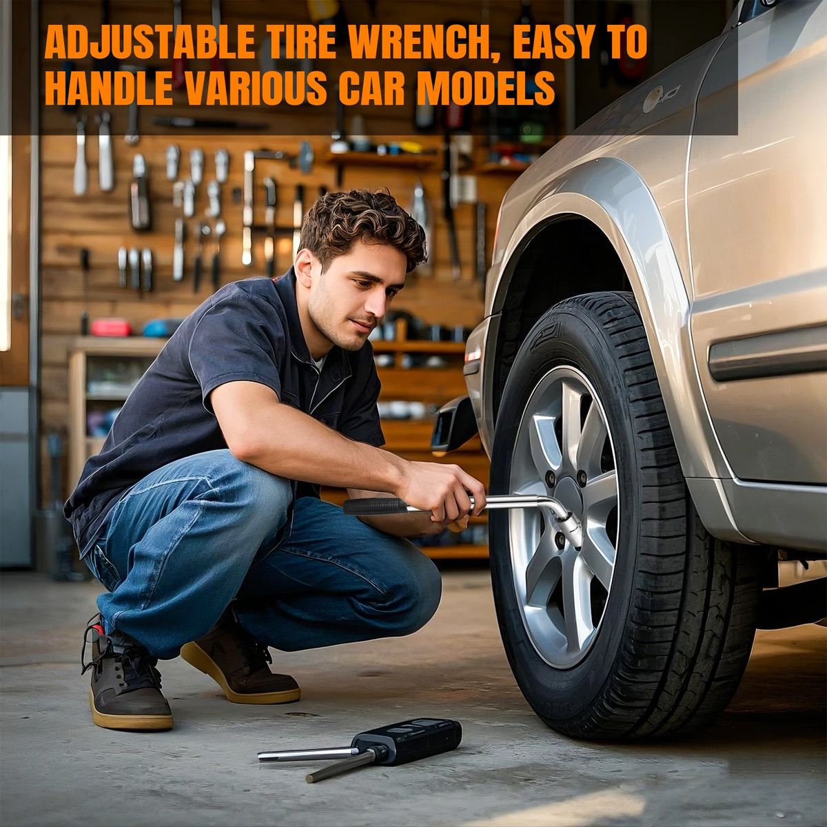 Extendable Emergency Wheel Wrench Set – Travel, Universal