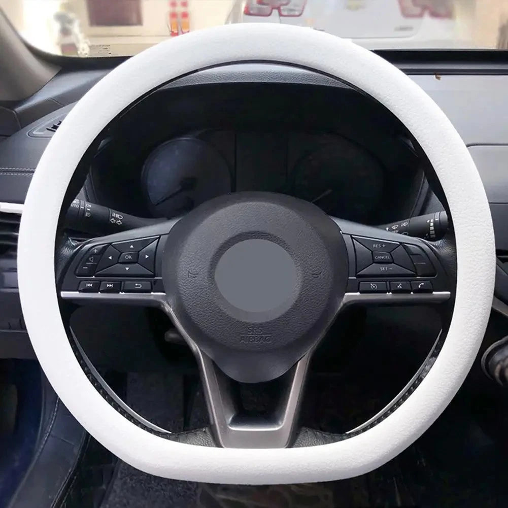 Silicone Steering Wheel Cover | Non-Slip Breathable Universal Fit 38cm | 14 Colours | Car Accessory