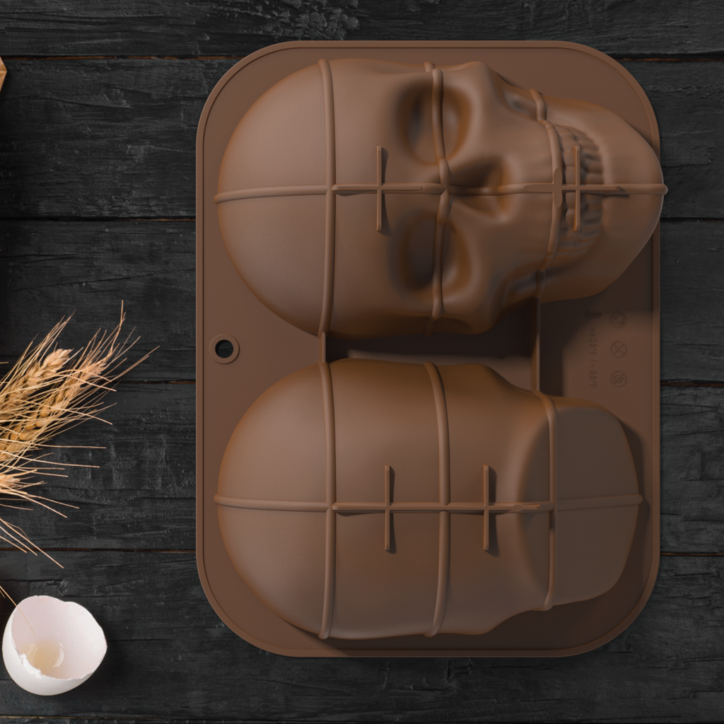 3D Halloween Silicone Baking Mould | Skull, Brain, Pumpkin & Zombie | Food Grade | Cake, Chocolate & Ice | Party Decoration