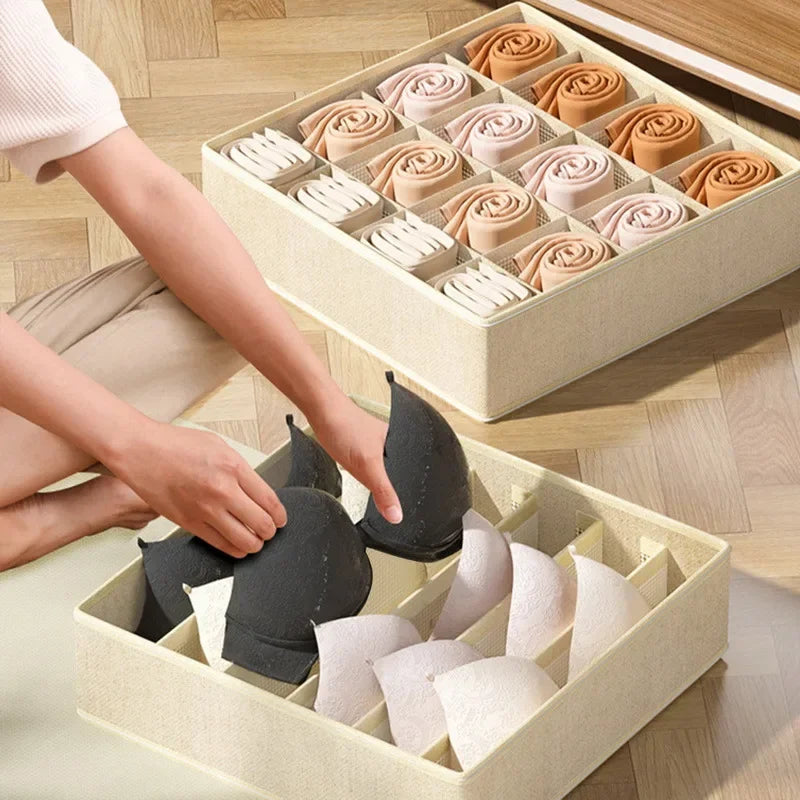 Drawer Organiser Storage Box | Wardrobe Divider for Underwear, Socks & Clothes