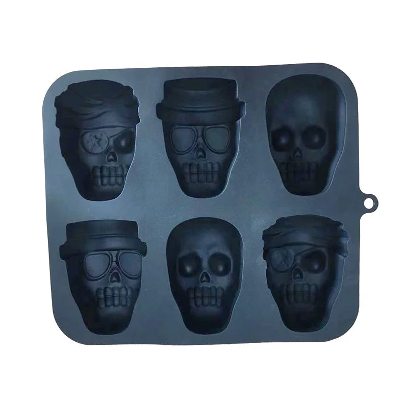 3D Halloween Silicone Baking Mould | Skull, Brain, Pumpkin & Zombie | Food Grade | Cake, Chocolate & Ice | Party Decoration