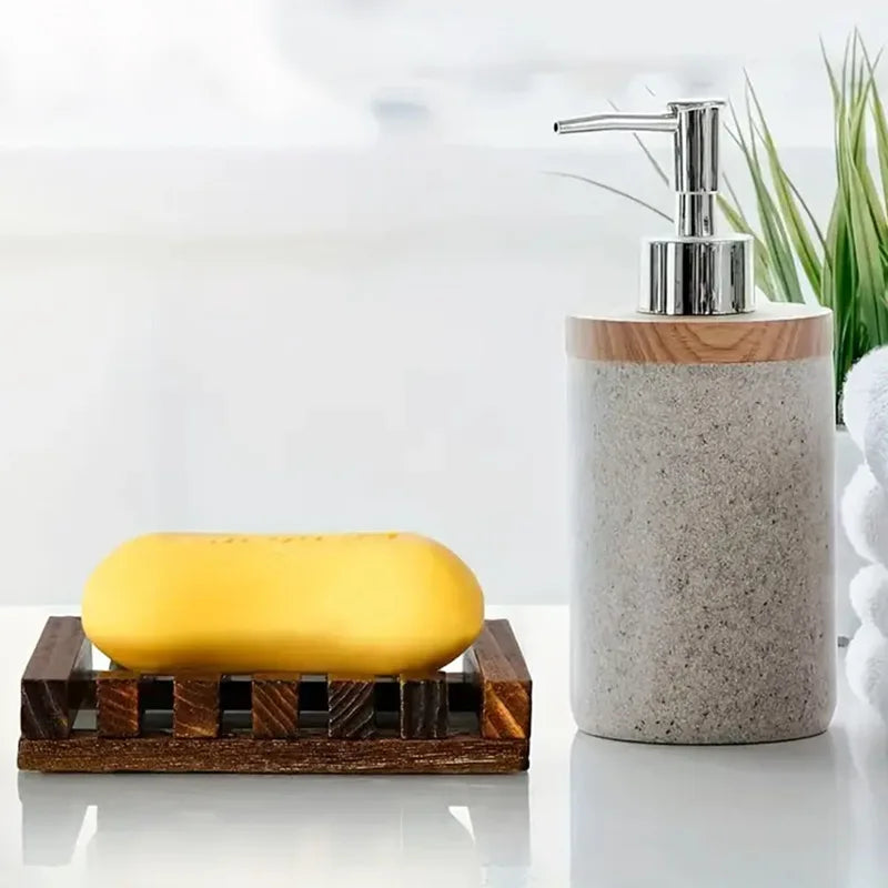 Bamboo Soap Dish with Draining Design | Light or Dark Finish
