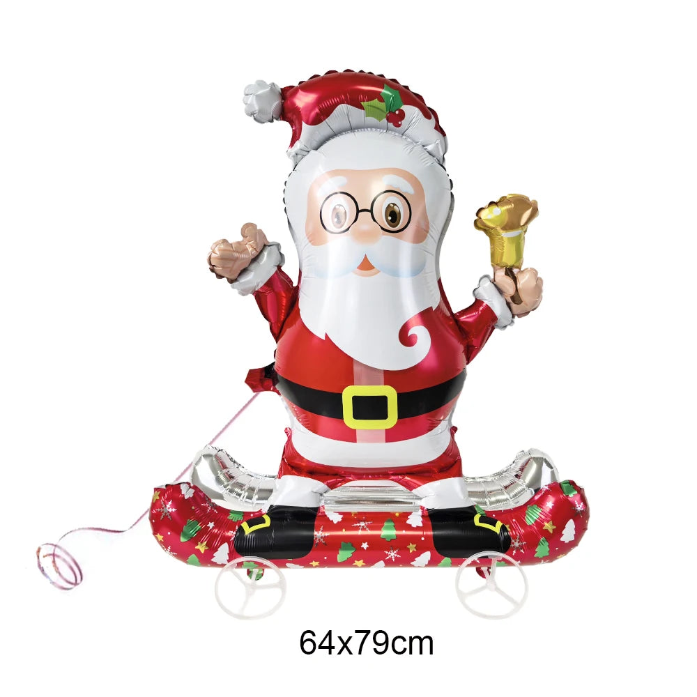 Christmas Standing Foil Balloons | 27 Festive Designs | Santa, Snowman, Reindeer & More | Party & Home Decor