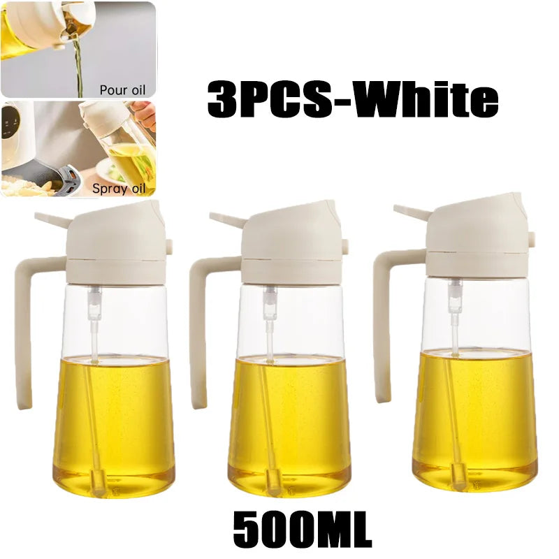 Oil Spray Bottle for Cooking | 200ml / 300ml / 500ml | BBQ, Baking & Kitchen Misting Sprayer