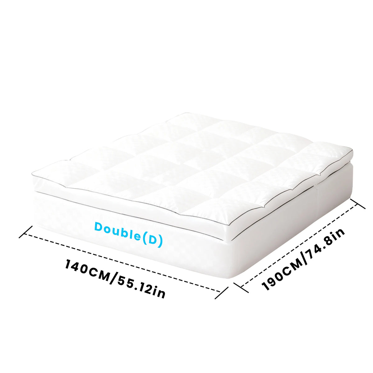 Quilted Mattress Topper & Protector – Anti-Allergy, Breathable & Extra Deep Fit | All UK Sizes